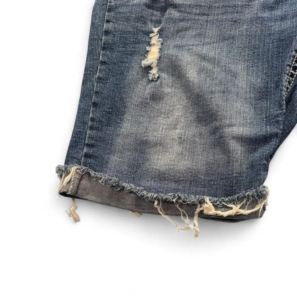 Ariya distressed stitching